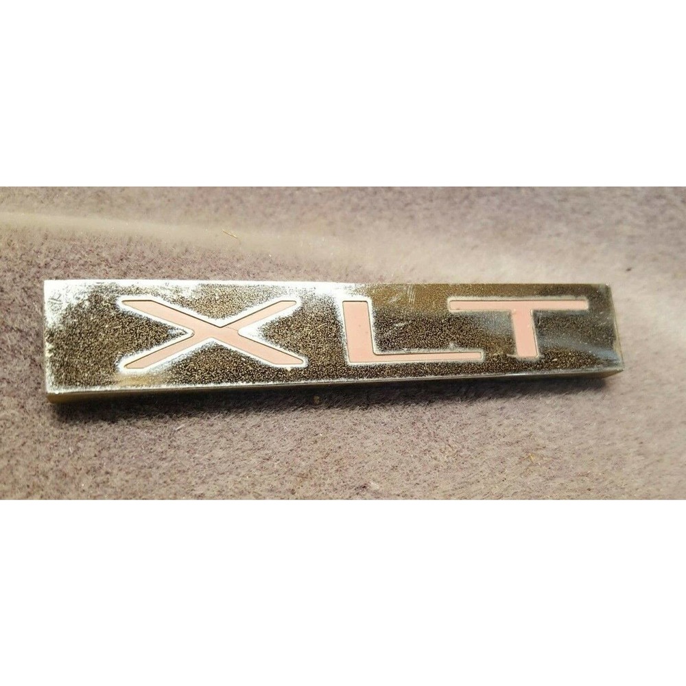 1980's Ford F-150 F-250 F-350 XLT Truck Fender "XLT" Badge Emblem Logo SIgn Sign